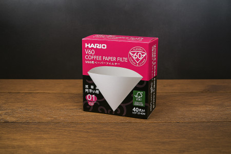 Hario Papierfilter weiß für Dripper 01 (40 Stück)