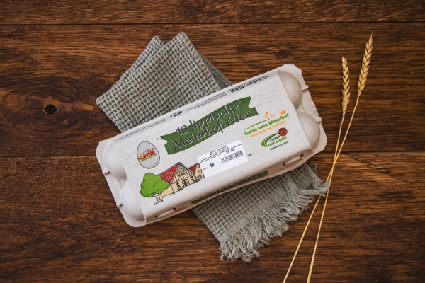 Eier aus Bodenhaltung Größe M