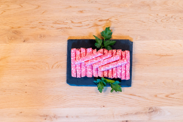 Schinkenplockwurst