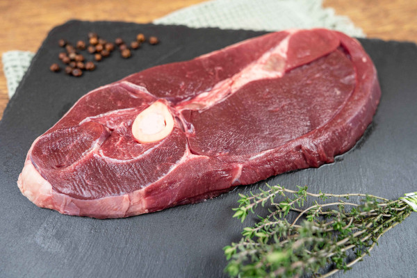 Wildbone Steak vom Damhirsch tiefgekühlt