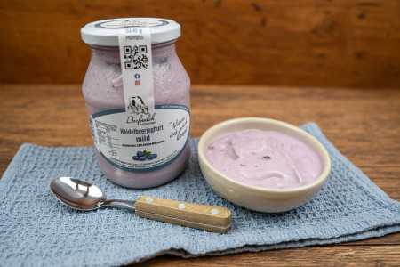 Heidelbeerjoghurt im Glas
